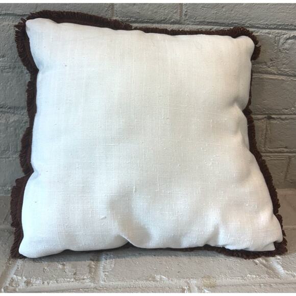 Vintage Cross Stitch A, B, C Pillow Tree Squirrel - Picture 4 of 5